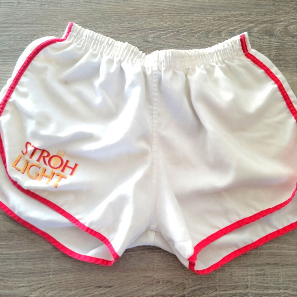 Vintage 80s beer promo athletic shorts small/med